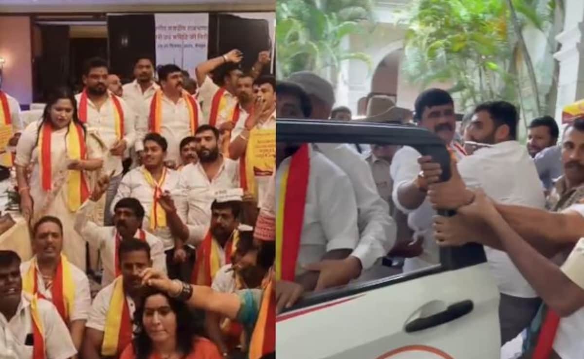 Pro-Kannada Protesters Barge Into Bengaluru’s Taj West End, Disrupt Event Attended By MPs