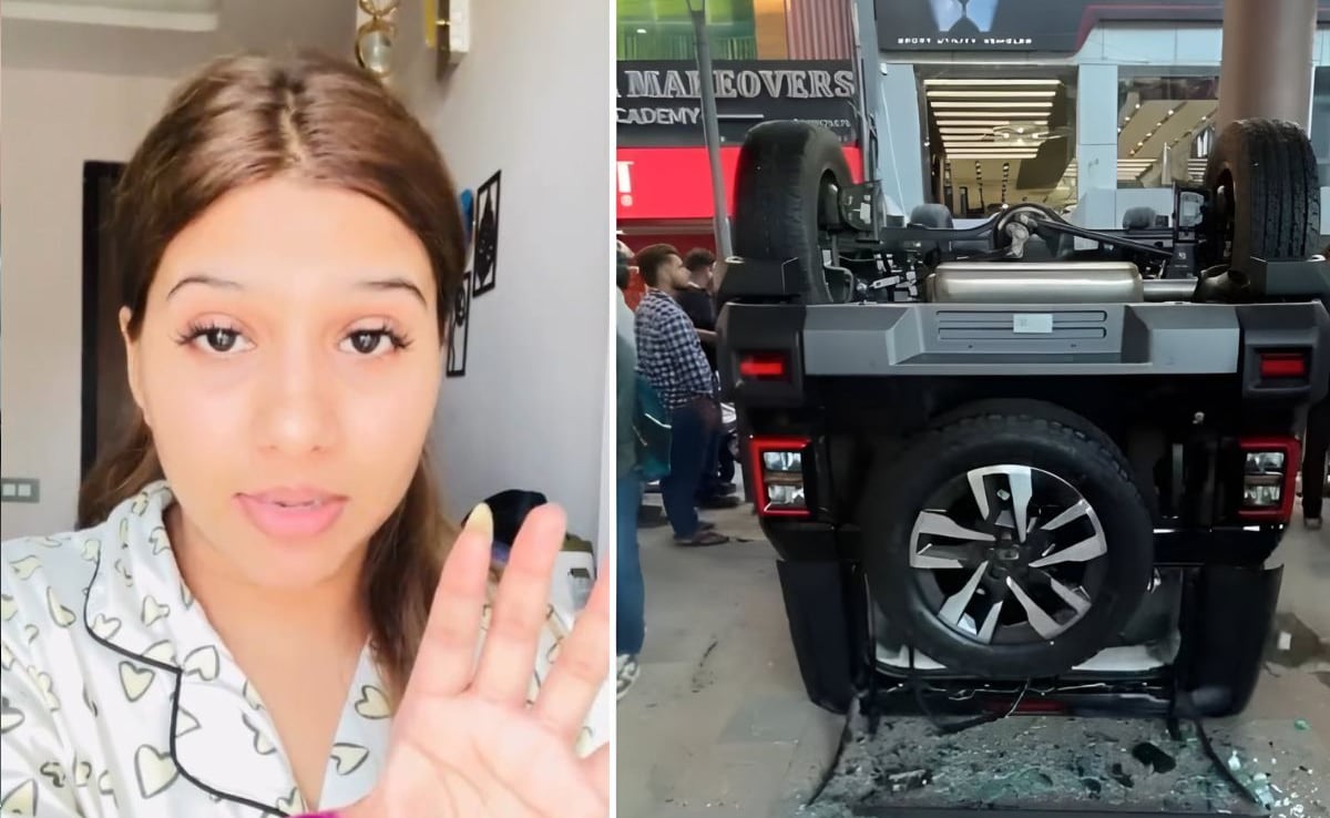 “I Am Alive”: Woman Who Flew Thar Out Of Delhi Showroom’s 1st Floor On Rumours