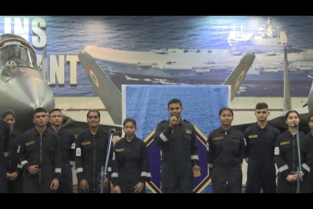 ‘Kasam Sindoor Ki’: Navy Personnel’s Op Sindoor Song For PM Modi Onboard INS Vikrant | Watch