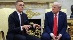 Trump only one who can force Putin to negotiating table, Finnish president tells BBC