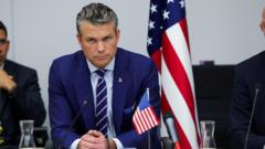 Cracked windscreen forces US defence secretary’s plane to make unscheduled landing in UK