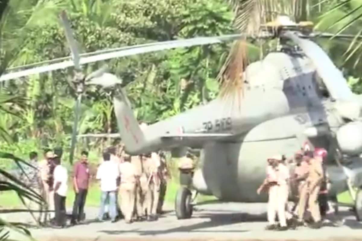 Part Of Helipad Collapses As President Murmu’s Chopper Lands, Crew Pushes It To Safety | Video