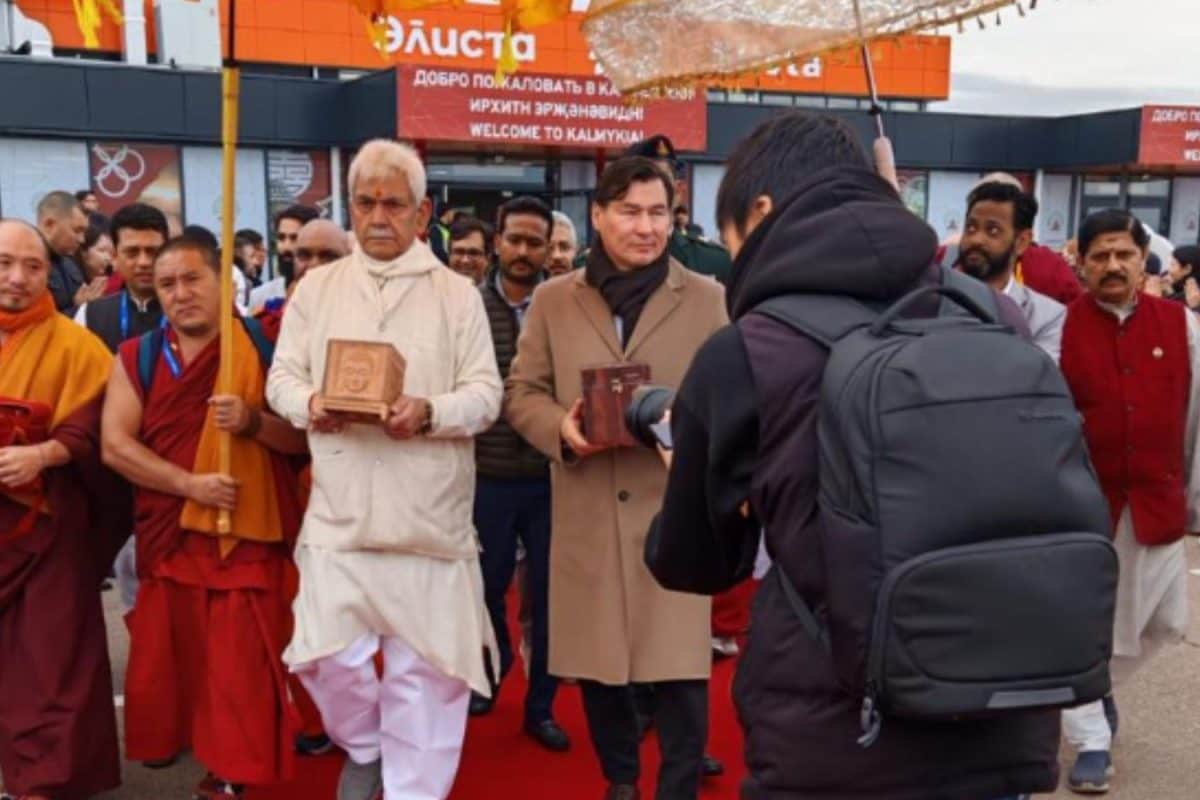 LG Manoj Sinha Urges For World Of Kindness As He Returns With Buddha Relics From Russia