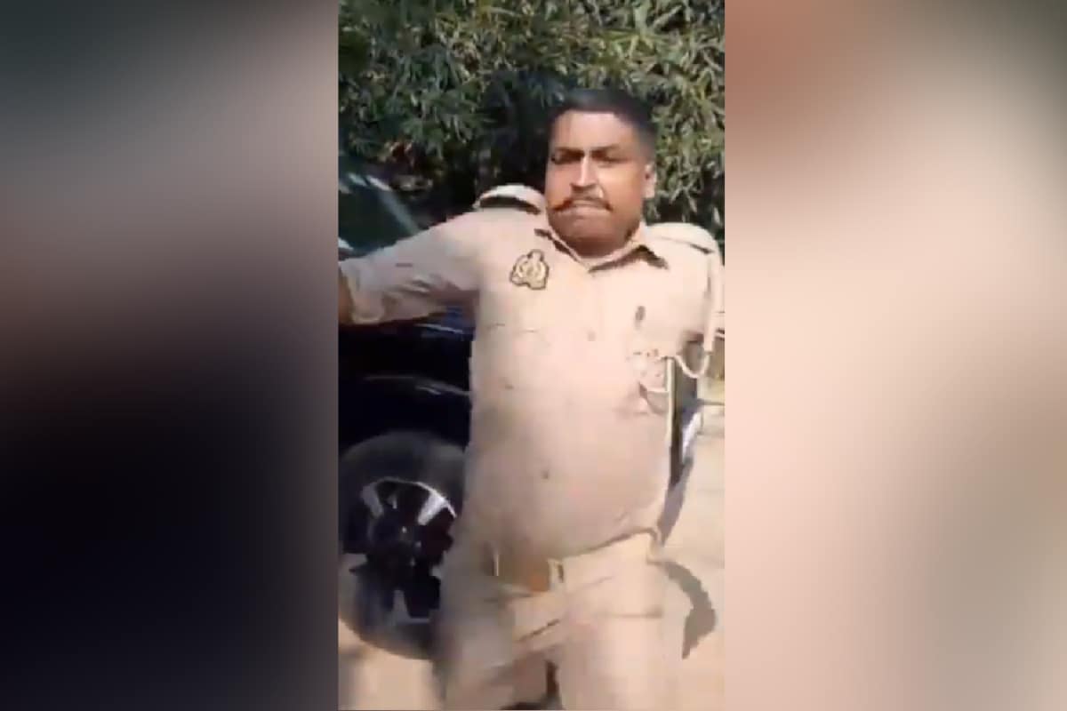 UP Cop Called To Resolve Land Dispute Kicks Complainant, Suspended After Video Goes Viral