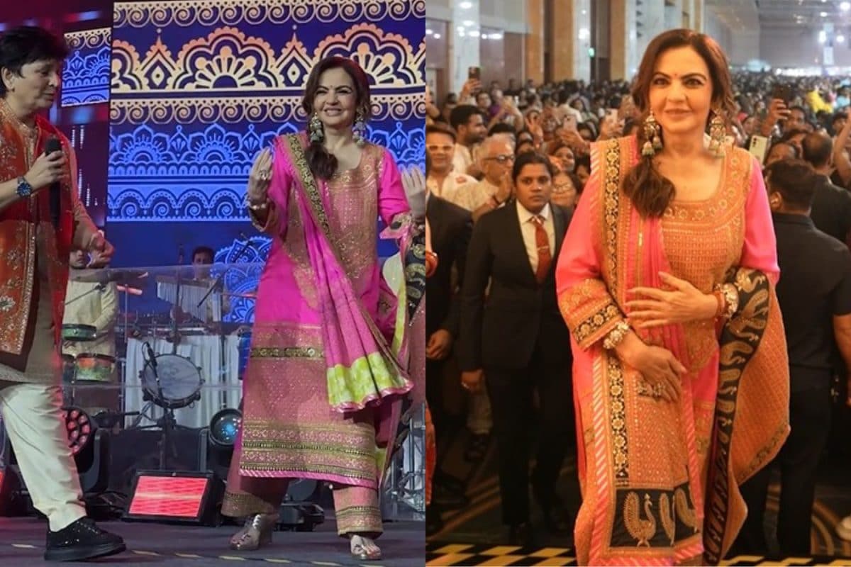 Nita Ambani Celebrates Navratri, Performs Garba With Falguni Pathak At Jio World Convention Centre