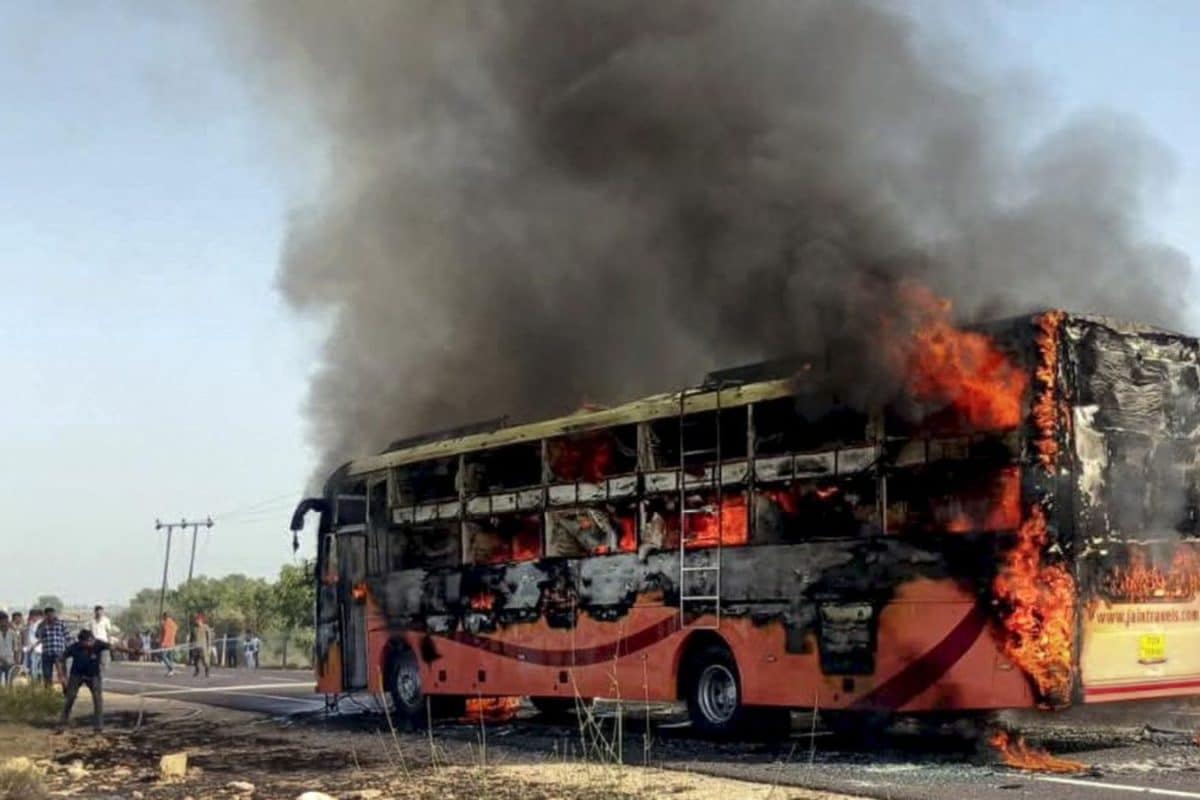 Man Loses 3 Grandchildren In Bus Fire Jaisalmer Bus Fire, Death Toll Reaches 21