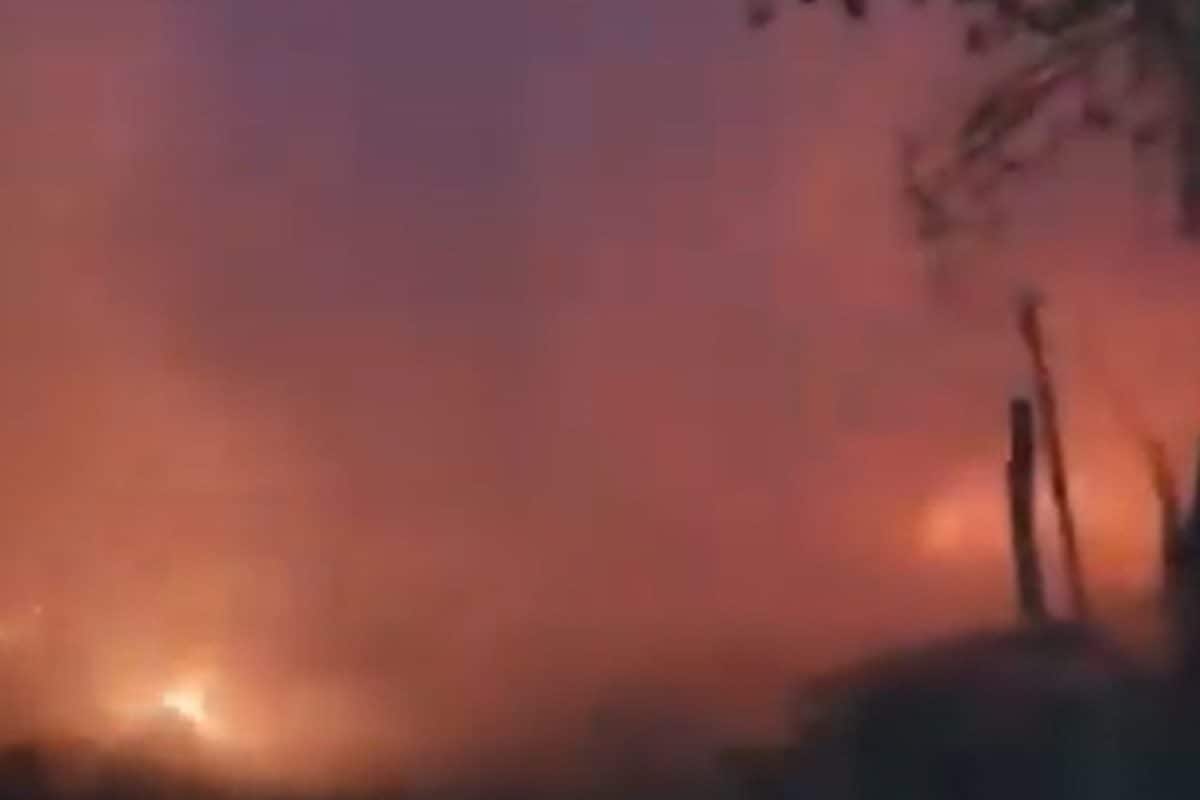 Fire Erupts in Rani Garden Slums; Cause Unknown, No Casualties Reported