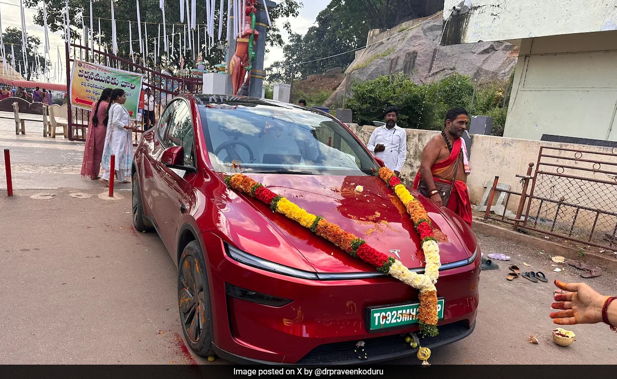 “No 5-Star Rating Until Vahan Puja”: Hyderabad Tesla Owner’s Post Is Viral