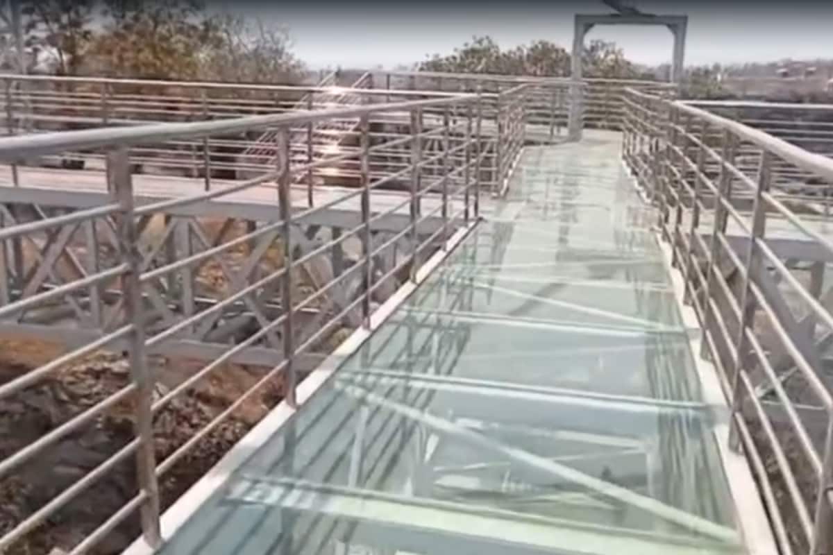 UP’s First Glass Skywalk, Shaped Like Lord Ram’s Bow & Arrow, Set To Open In Chitrakoot