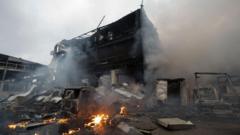 Children injured in Russian strikes on Kyiv, Ukrainian officials say