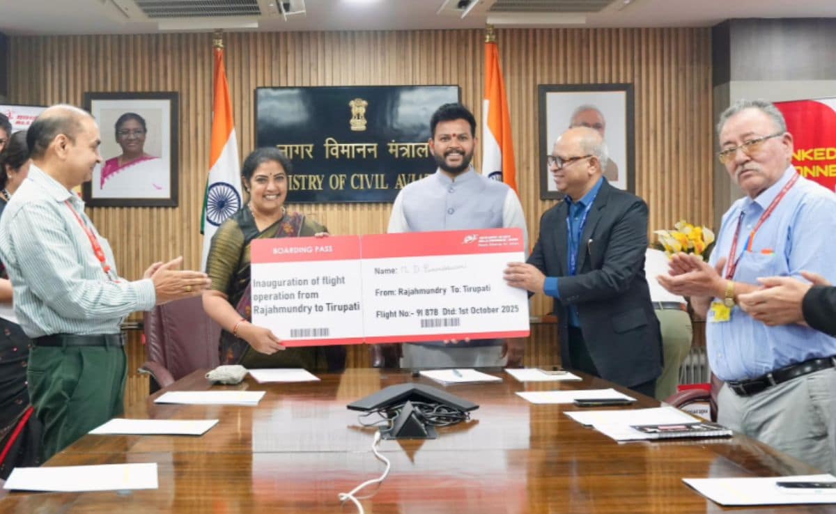 Alliance Air Launches Direct Flight From Rajahmundry To Tirupati, Centre Praises Move