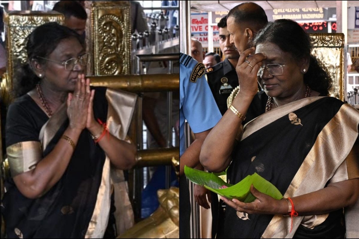 Droupadi Murmu Becomes First Woman President To Offer Prayers At Kerala’s Sabarimala Temple