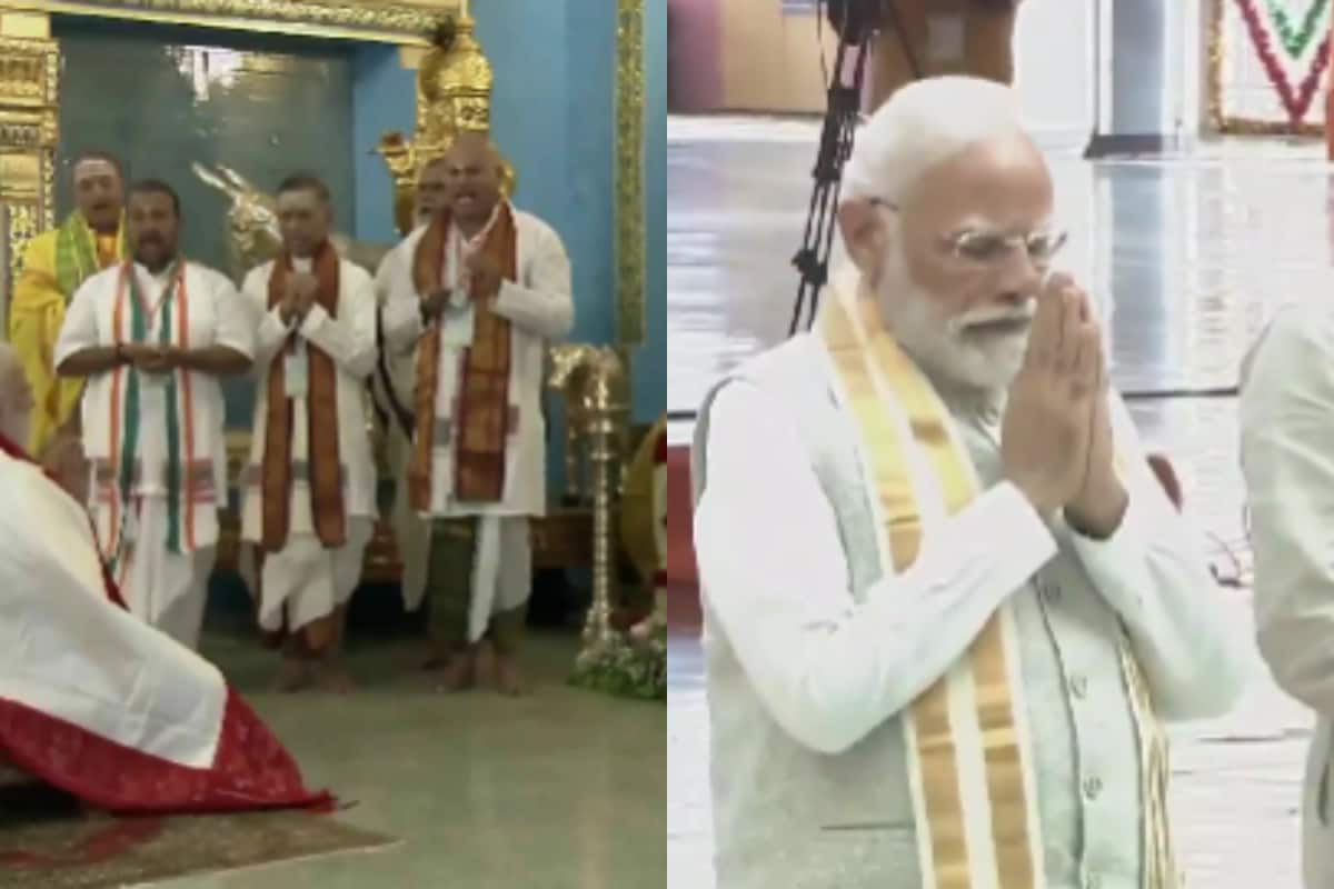 PM Modi Offers Prayers At Sri Sathya Sai Baba’s Shrine In Andhra Pradesh | Video