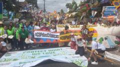 Crowds march on doorstep of COP30 climate summit