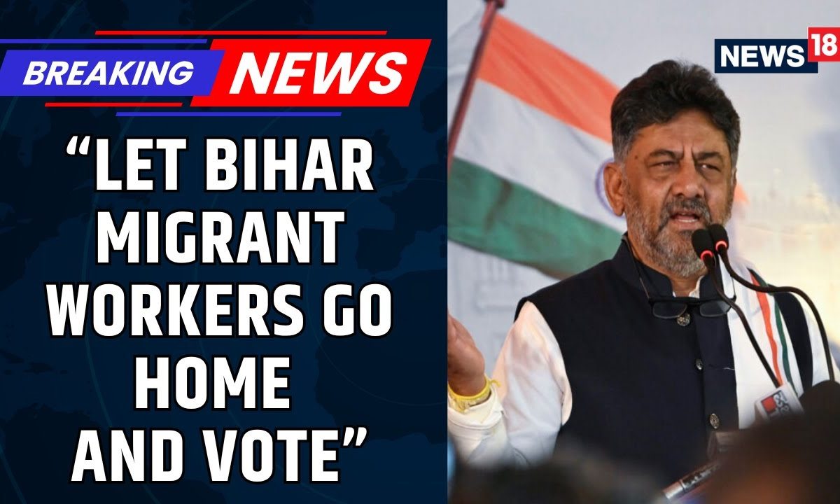 Shivakumar Appeals To K’taka Employers To Give 3 Days’ Paid Leave To Migrant Workers For Bihar Polls