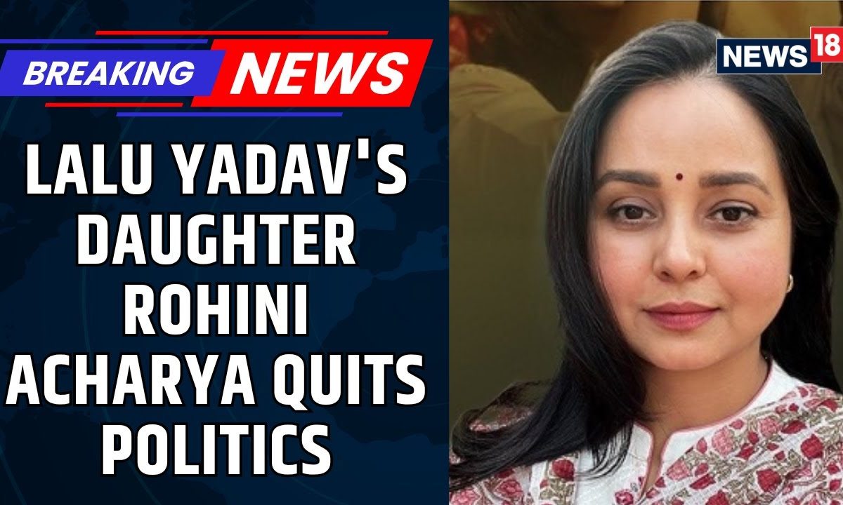 Lalu Yadav’s Daughter Rohini Acharya Quits Politics, Severs Ties With Family ” I Take The Blame”