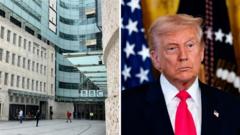 Trump says he will take legal action against BBC over Panorama edit