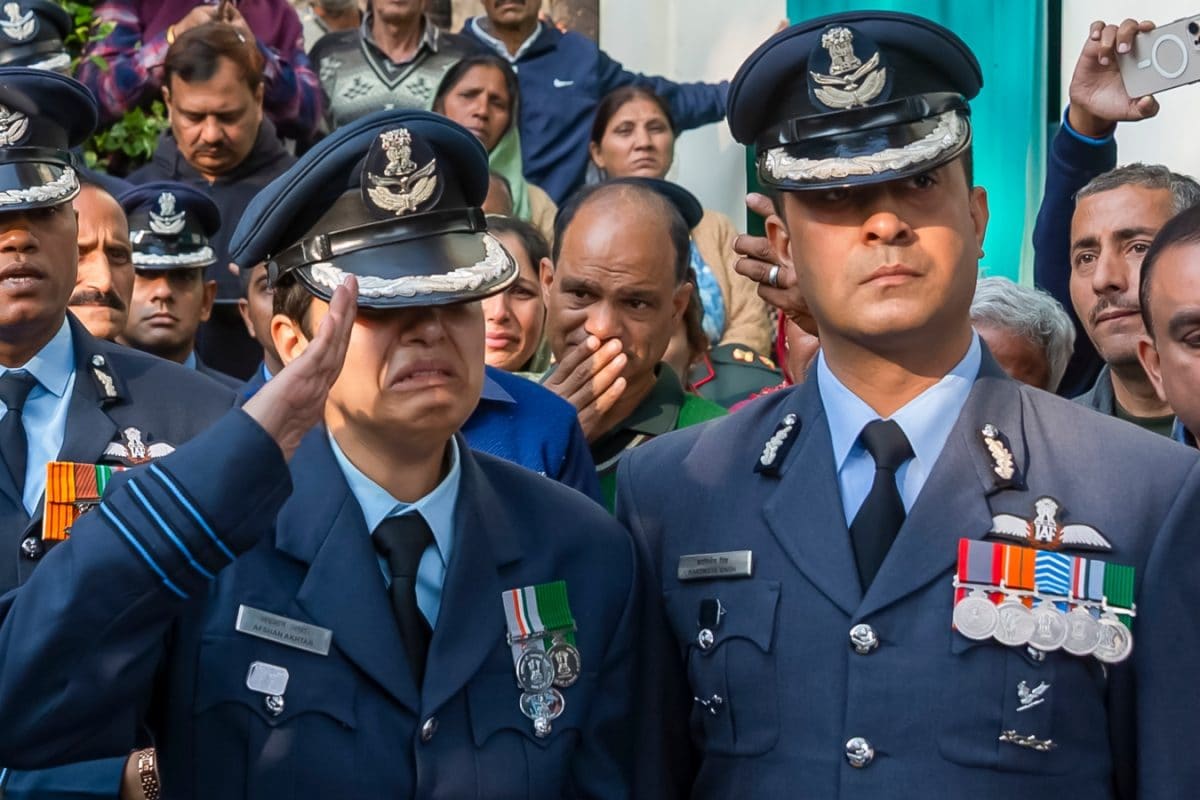 Wing Commander Afshan’s Final Goodbye To Husband Namansh Syal Killed In Tejas Crash | Video