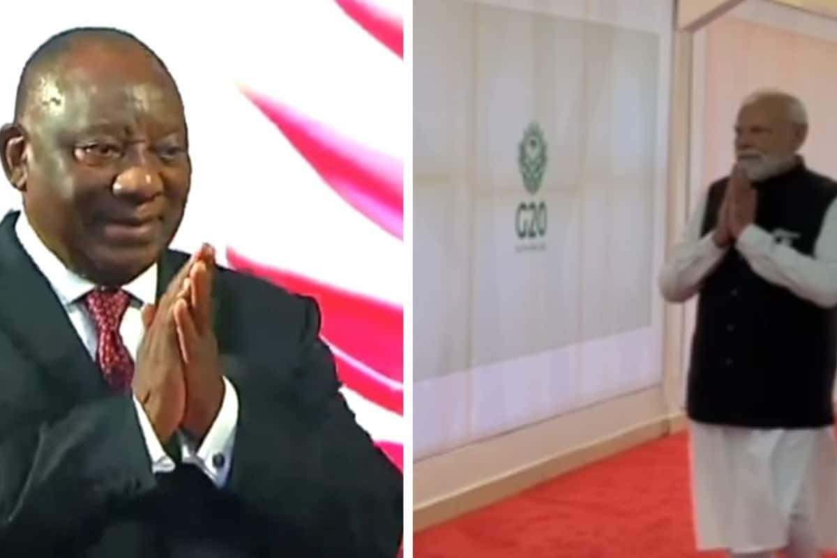 G20 Moment: South African President Ramaphosa Welcomes PM Modi With A ‘Namaste’