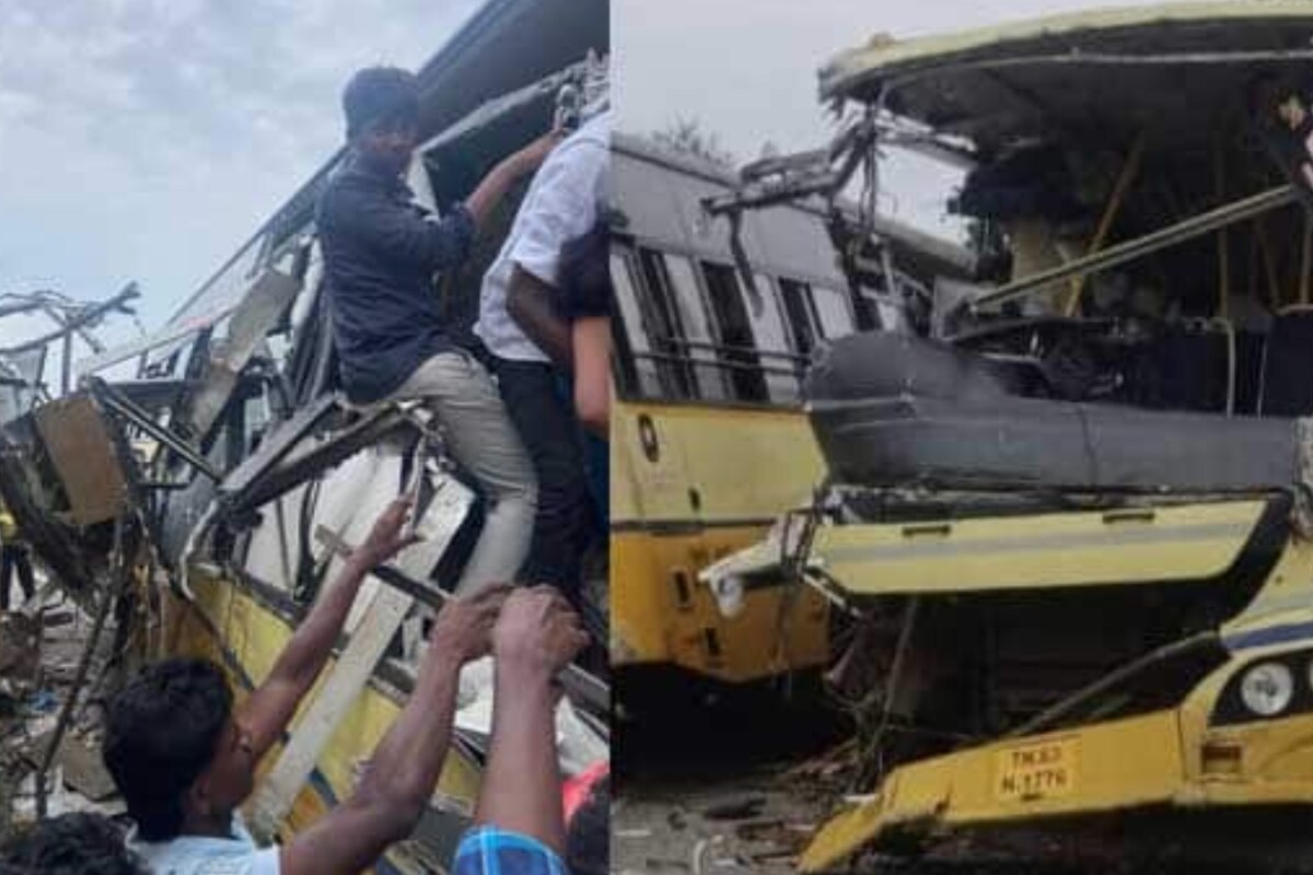 8 Killed After 2 Buses Collide Head-On In Tamil Nadu’s Sivaganga