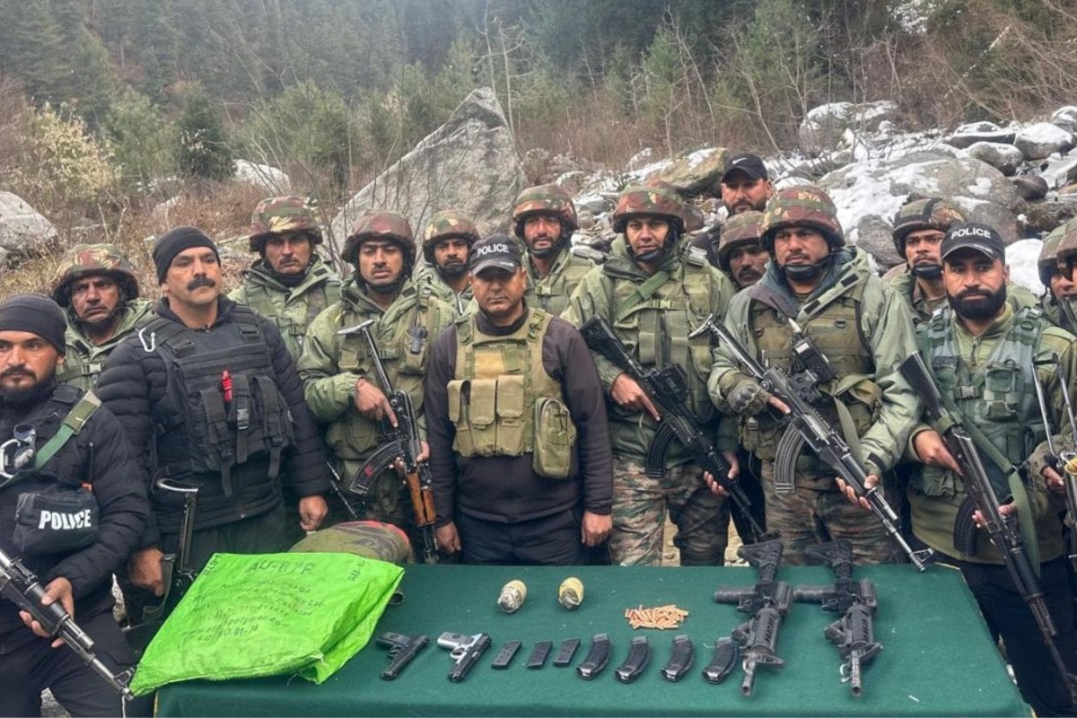 Terror Hideout Busted Near LoC In J&K’s Nougam Valley, High-Grade Weapons Recovered