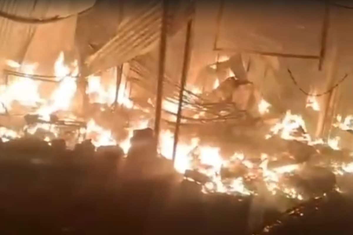 Massive Fire Breaks Out In Telangana’s Jagityal, 30 Shops Gutted