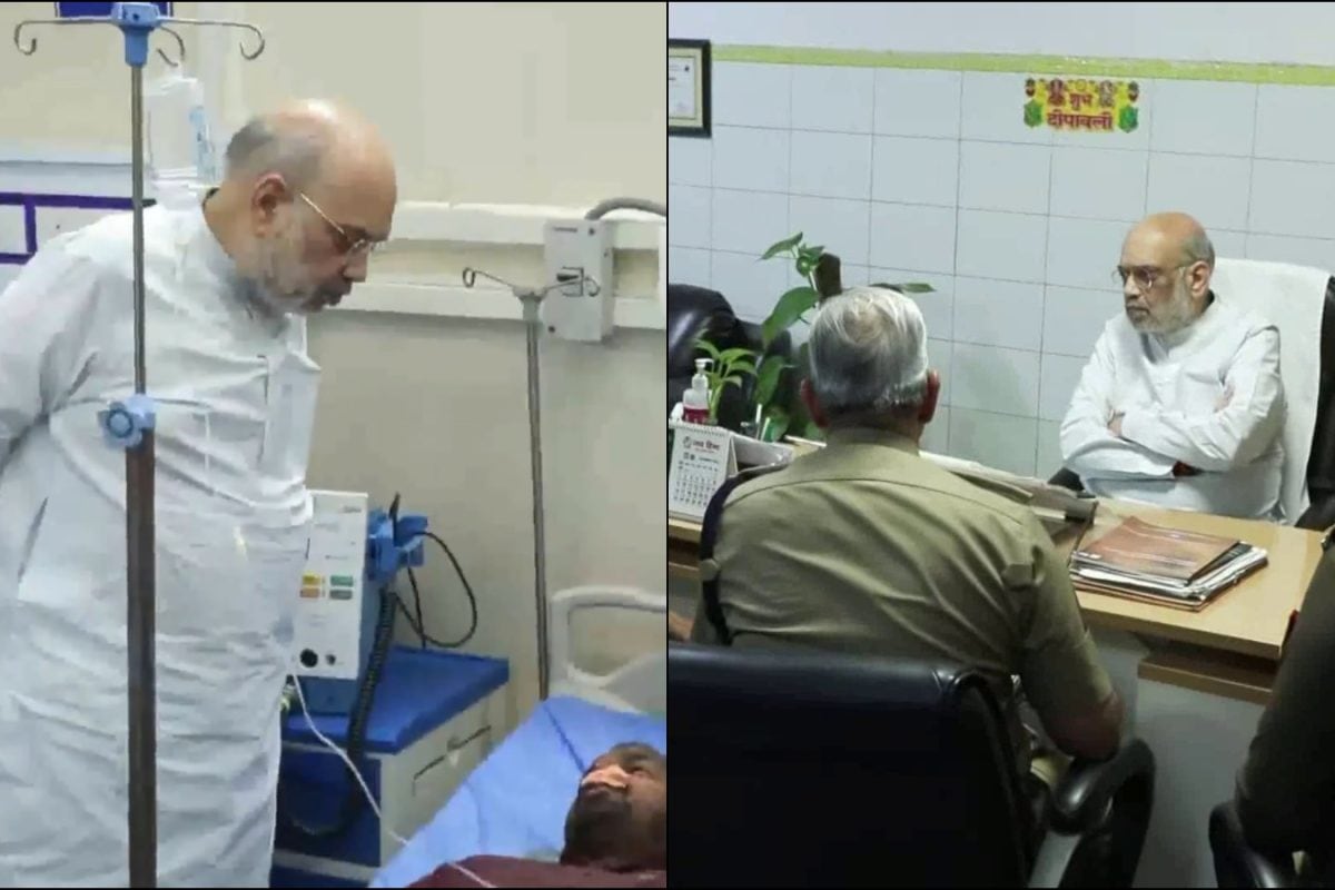 Amit Shah Reaches Delhi Hospital To Meet Injured, To Visit Blast Site Near Red Fort