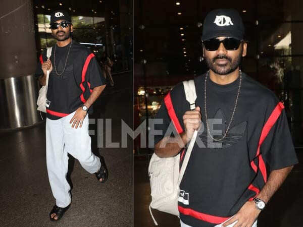 Photos: Dhanush Keeps It Stylish at The Airport