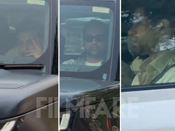 Photos: Bobby Deol Abhay Deol and More Family Members Arrive for Dharmendras Prayer Meet