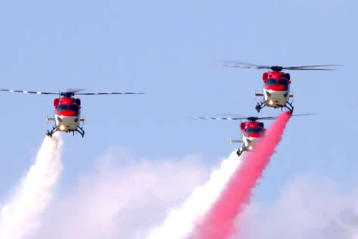 Indian Air Force Flypast 2025: IAF Paints Sky Red In Tribute To Heroes Of Operation Sindoor | Video