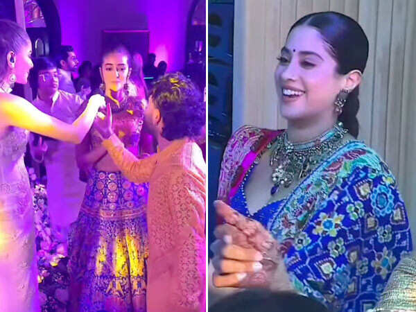 Ananya Panday Janhvi Kapoor Shikhar Pahariya and More Seen Enjoying Deeya Shroffâs Mehendi