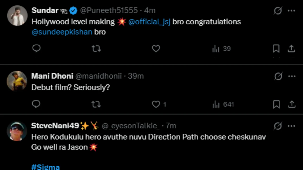 Sigma Teaser: Vijay’s son Jason Sanjay delivers a funky quest adventure with Sundeep Kishan in lead, netizens react Sigma Teaser: Vijay’s son Jason Sanjay delivers a funky quest adventure with Sundeep Kishan in lead, netizens react