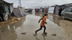Flood misery for Gazans awaiting next stage of peace plan