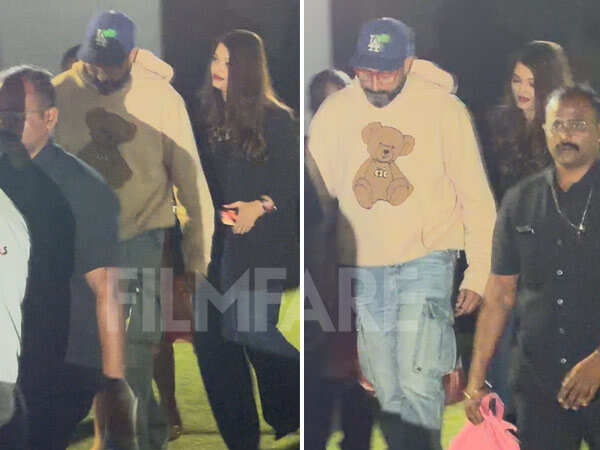PHOTOS: Aishwarya Rai Bachchan and Abhishek Bachchan Step Out After Aaradhyaâs School Event PHOTOS: Aishwarya Rai Bachchan and Abhishek Bachchan Step Out After Aaradhyaâs School Event