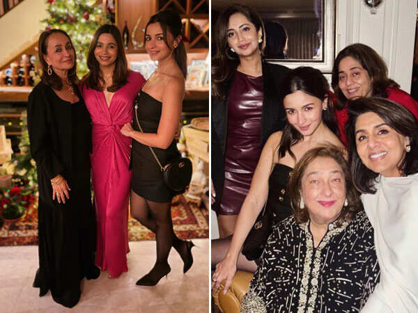 PHOTOS: Alia Bhatt Hosts Christmas Bash With Mother-in-law Neetu Kapoor