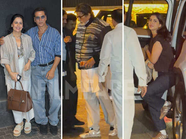 Photos: Amitabh Bachchan Akshay Kumar and More Attend Ikkis Screening Ahead of Its Release Photos: Amitabh Bachchan Akshay Kumar and More Attend Ikkis Screening Ahead of Its Release