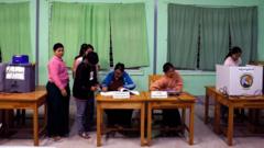 War-torn Myanmar voting in widely criticised ‘sham’ election