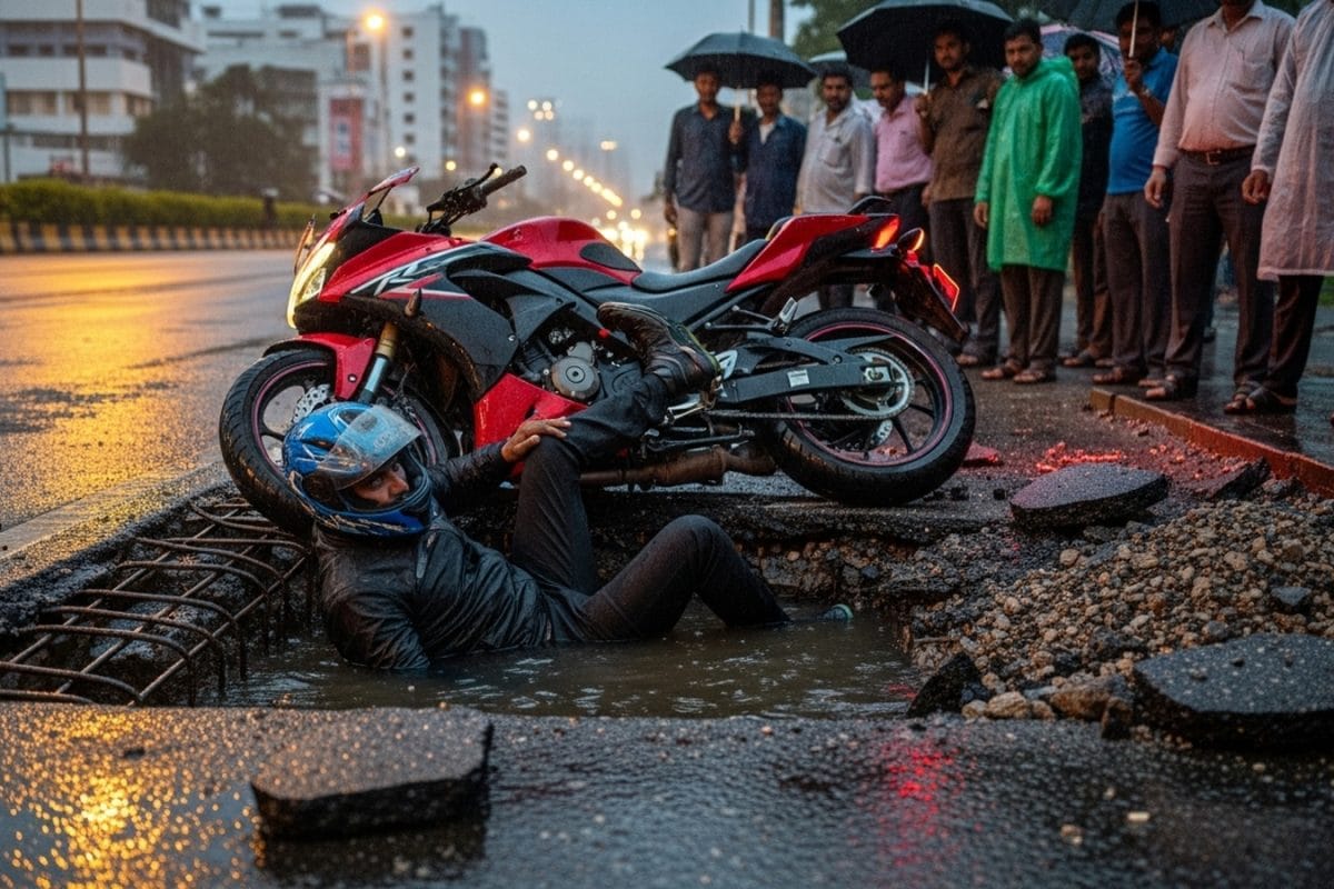 Shoddy Civic Work Kills 32-Year-Old After Bike Falls Into Uncovered Pit In Bengaluru Shoddy Civic Work Kills 32-Year-Old After Bike Falls Into Uncovered Pit In Bengaluru