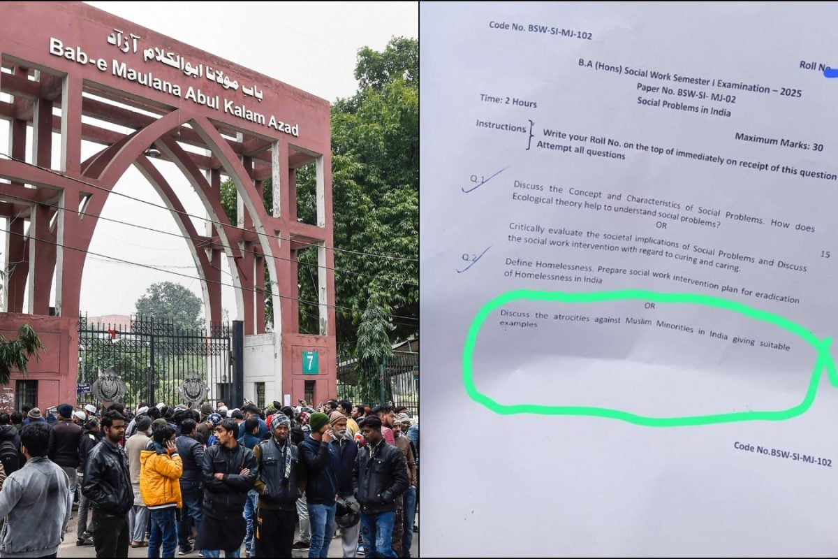 ‘Atrocities Against Muslims’: Jamia Professor Suspended After Exam Question Triggers Row