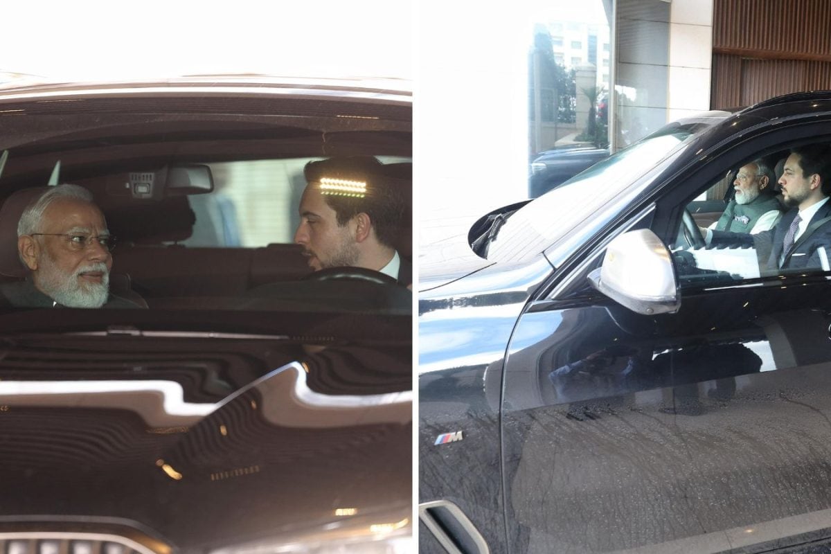 Royal Ride For Modi On Amman Visit: Crown Prince Al Hussein Drives PM To Jordan Museum