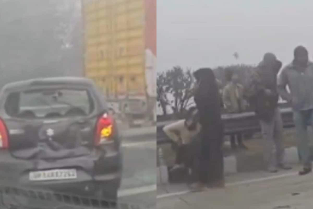 Multiple Vehicles Collide On Noida Expressway Amid Dense Fog, Several Injured