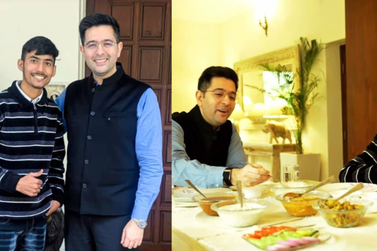 Raghav Chadha Invites Blinkit Delivery Partner For Lunch After Low-Pay Video Goes Viral | Watch Raghav Chadha Invites Blinkit Delivery Partner For Lunch After Low-Pay Video Goes Viral | Watch