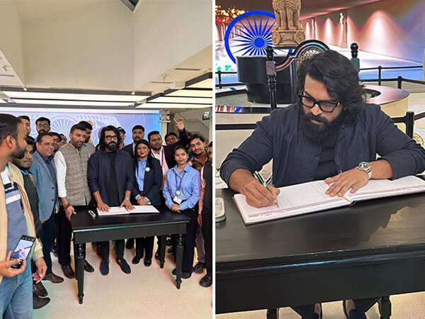 Ram Charan Visits Pradhanmantri Sangrahalaya Museum in Delhi Ram Charan Visits Pradhanmantri Sangrahalaya Museum in Delhi