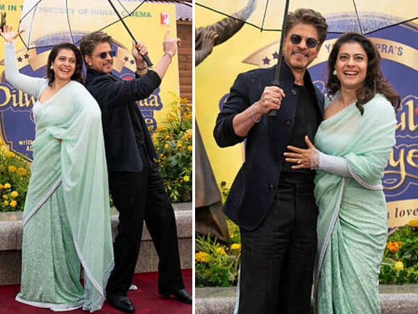 PHOTOS: Shah Rukh Khan and Kajol Inaugurate DDLJ-inspired Statue in Leicester
