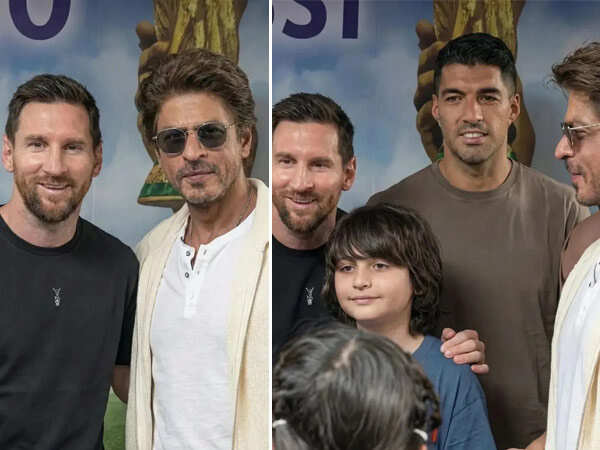 Viral Moments: Inside photos and videos of Shah Rukh Khan with Lionel Messi in Kolkata