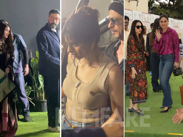 Photos: Shah Rukh Khan Abhishek Bachchan Shahid Kapoor and More Attend Their Kids Annual Day