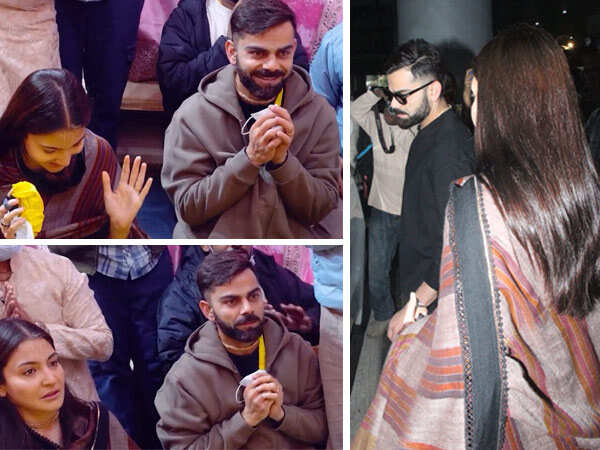 Pics: Anushka Sharma and Virat Kohli Return to The City After Seeking Blessings From Premanand Maharaj
