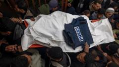 Israeli strike in Gaza kills three journalists, first responders say