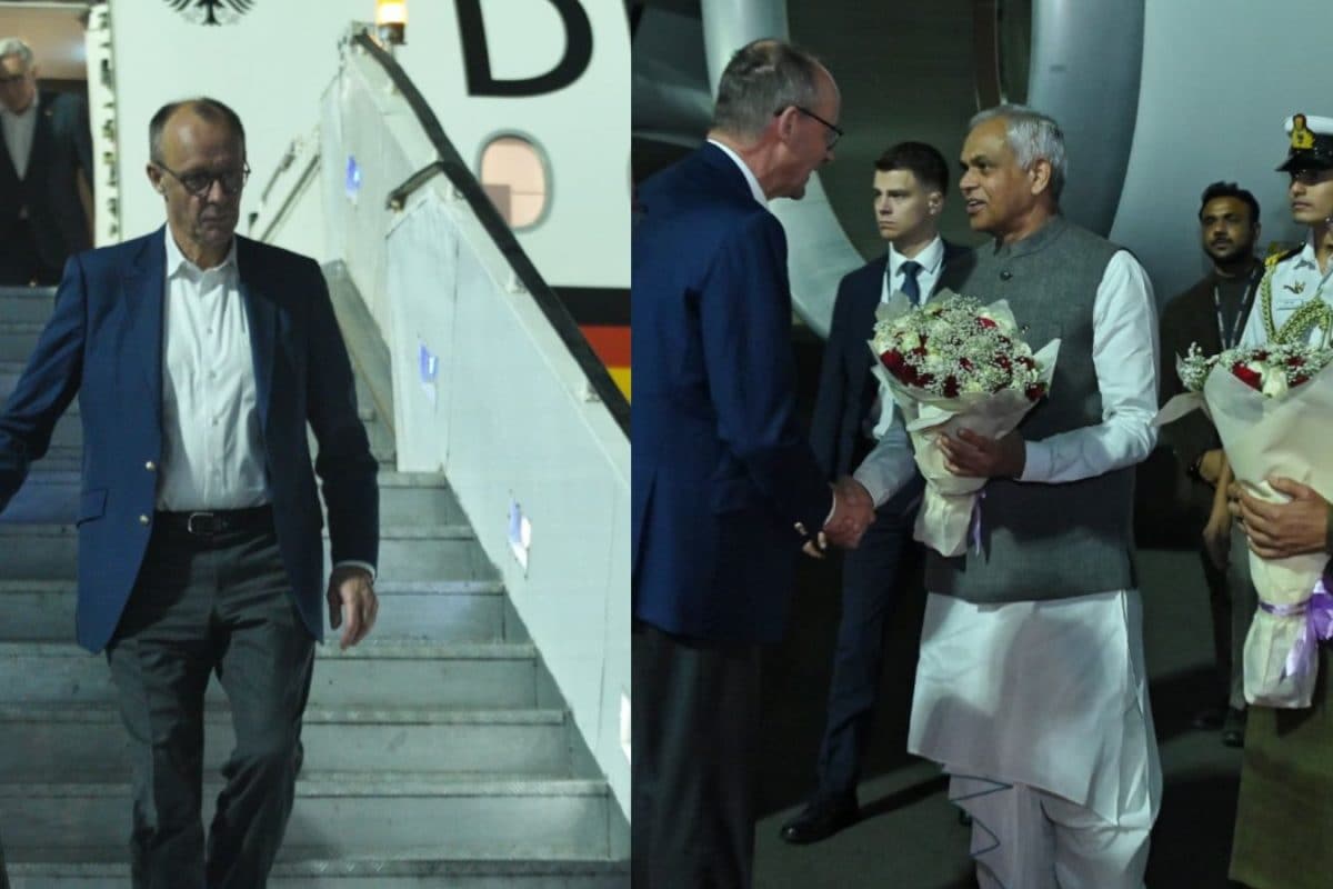 German Chancellor Friedrich Merz Arrives In Ahmedabad, To Hold Talks With PM Modi Today