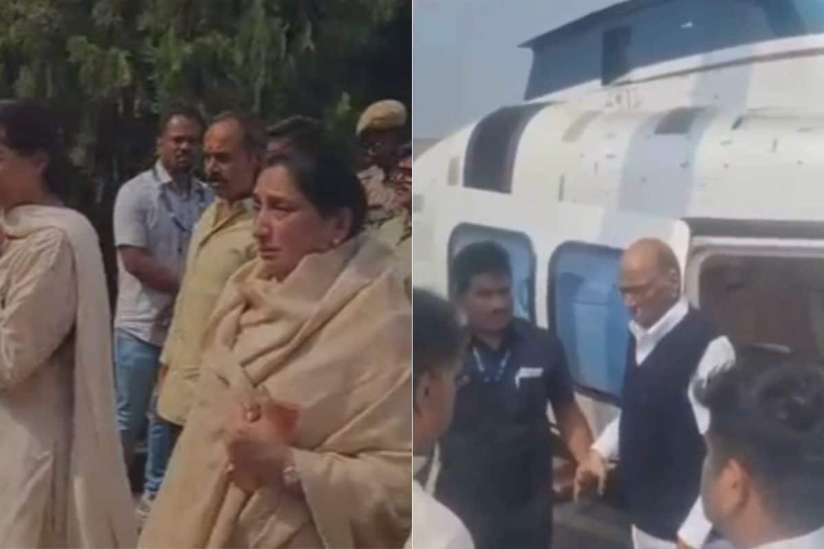 Ajit Pawar’s Death: Sunetra Pawar, Supriya Sule Break Down; Sharad Pawar Reaches Baramati